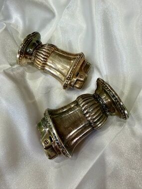 1 of 2, RARE-Vintage Silver Plate Ronson candle accessory,barware, as-is